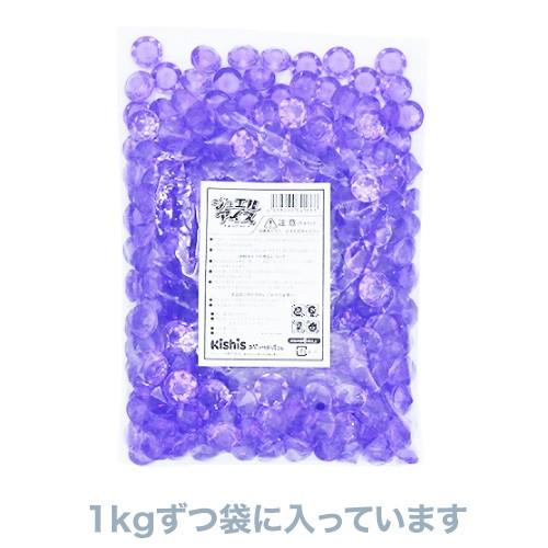 アクリルアイス ダイヤモンド 蛍光クリア パープル（1kg） : お祭り