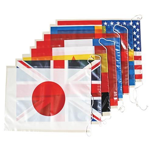 ビニール万国旗（大）8カ国(1組） : お祭り問屋の岸ゴム - 通販