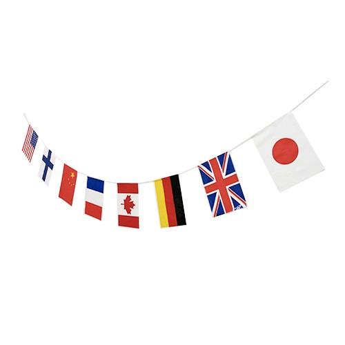 8カ国万国旗　まとめ売り ビニール万国旗（大）8カ国(1組） : お祭り問屋の岸ゴム - 通販