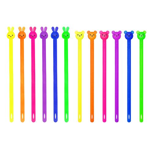 のびのびくまさんうさぎさん(50個）子供 景品 : お祭り問屋の岸ゴム