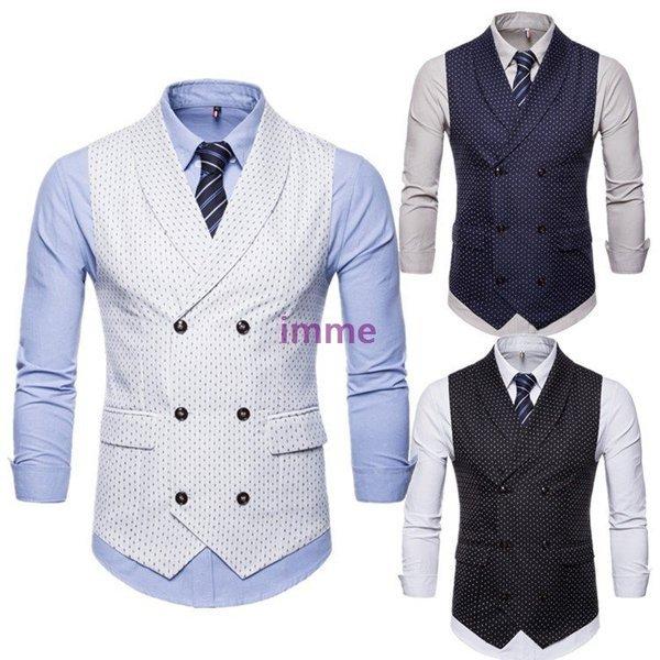 柔らかい ジレ ベスト メンズ フォーマルベスト 春秋 紳士服 スーツベスト ビジネス 結婚式 パーティー シャツ 通勤 オシャレ スリム ダブルボタン 期間限定送料無料 Turningheadskennel Com