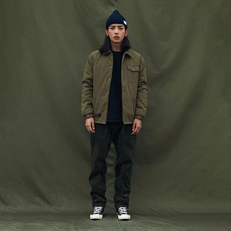 コーチジャケット メンズ 秋冬 アウター ワークジャケット ミリタリー ストリート ファッション スケート スケーター 38 Kishika 通販 Yahoo ショッピング