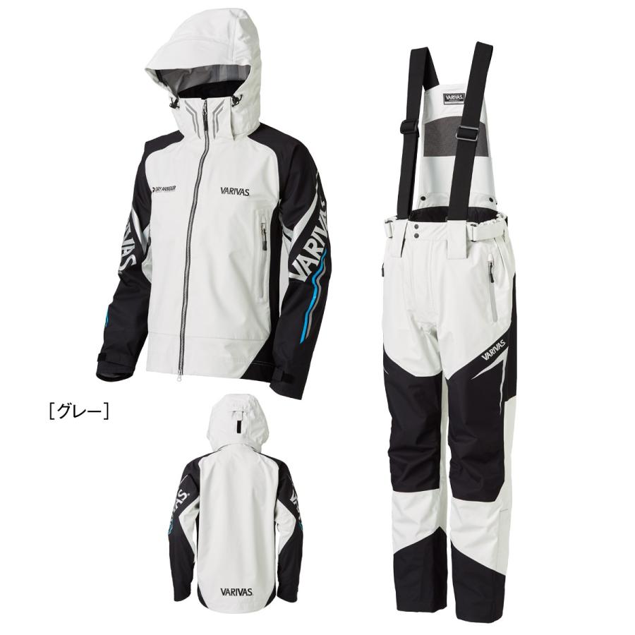 VARIVAS レインウェア VARS-11 グレー L VARIVAS（バリバス） ドライアーマー レインスーツ VARS-11 グレー L