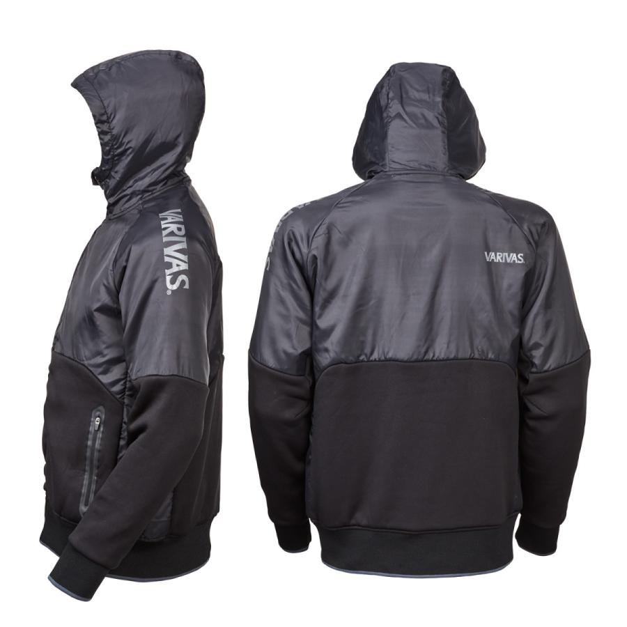 シ*ー様 VARIVAS ナイロンジャケット ブラック　2XL VARIVAS（バリバス） フーデッドウインドジャケット VAAW-24 ブラック