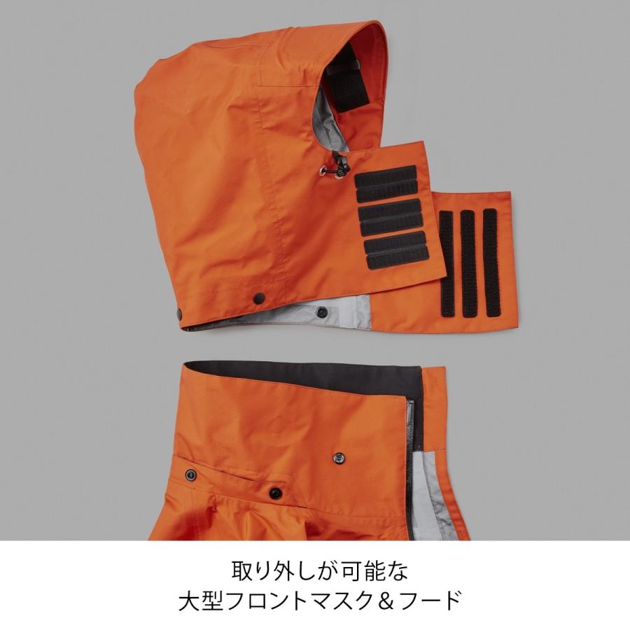 VARIVAS ドライアーマーアクティブレインスーツ　オレンジ　レインウェア VARIVAS ドライアーマー アクティブレインスーツ VARS-12