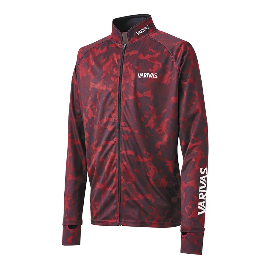 VARIVAS ドライフルジップ長袖　L 新品 VARIVAS（バリバス） ドライフルジップ 長袖 VAZS-25 レッドカモ 3L