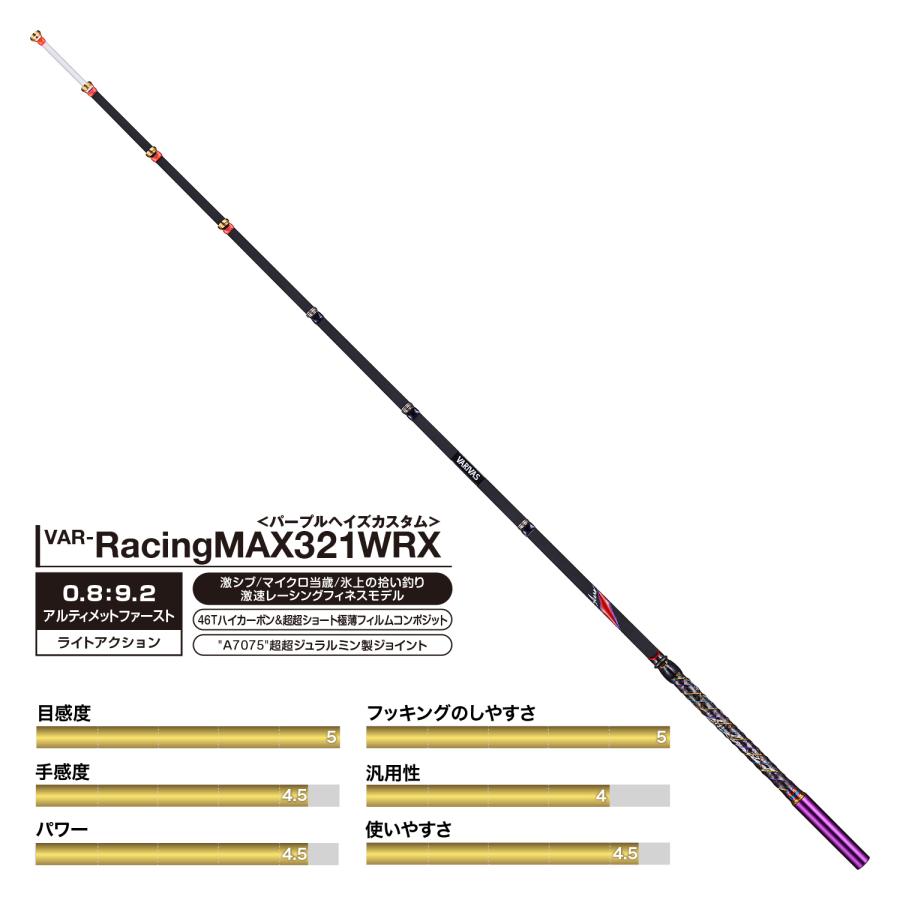 VARIVAS グラファイトワークス ワカサギ穂先 Racing MAX 321WRX ※2023