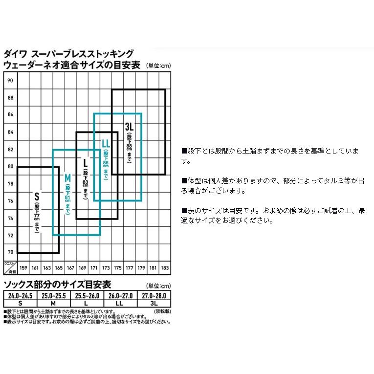 ダイワ スーパーブレスストッキングウェーダーネオソックス先丸 ダイワ スーパーブレスストッキングウェーダーネオソックス先丸