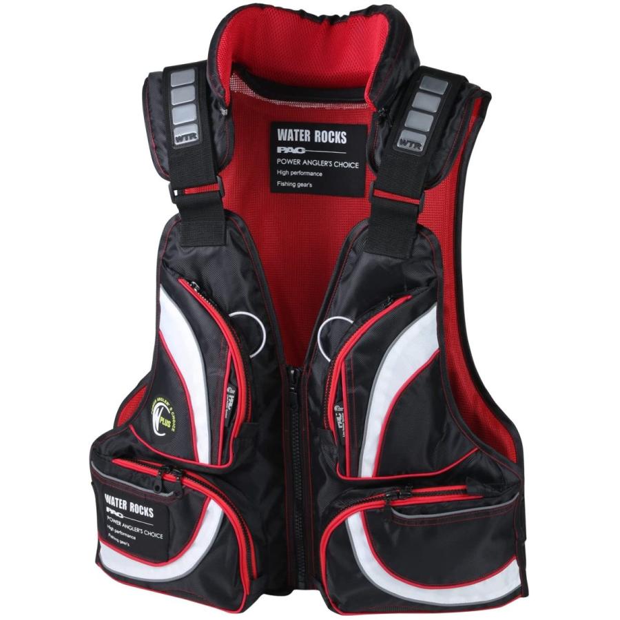 RBB ショートライフベストBV-14 レッド RBB ロックショアショートベスト - RIVALLEY FISHING GEARRIVALLEY