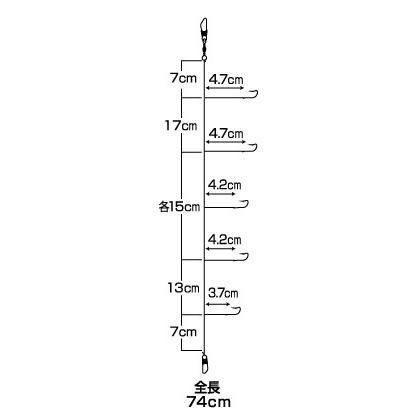 DAIWA（ダイワ） クリスティア 快適ワカサギ仕掛けSS 誘惑段差 マルチ