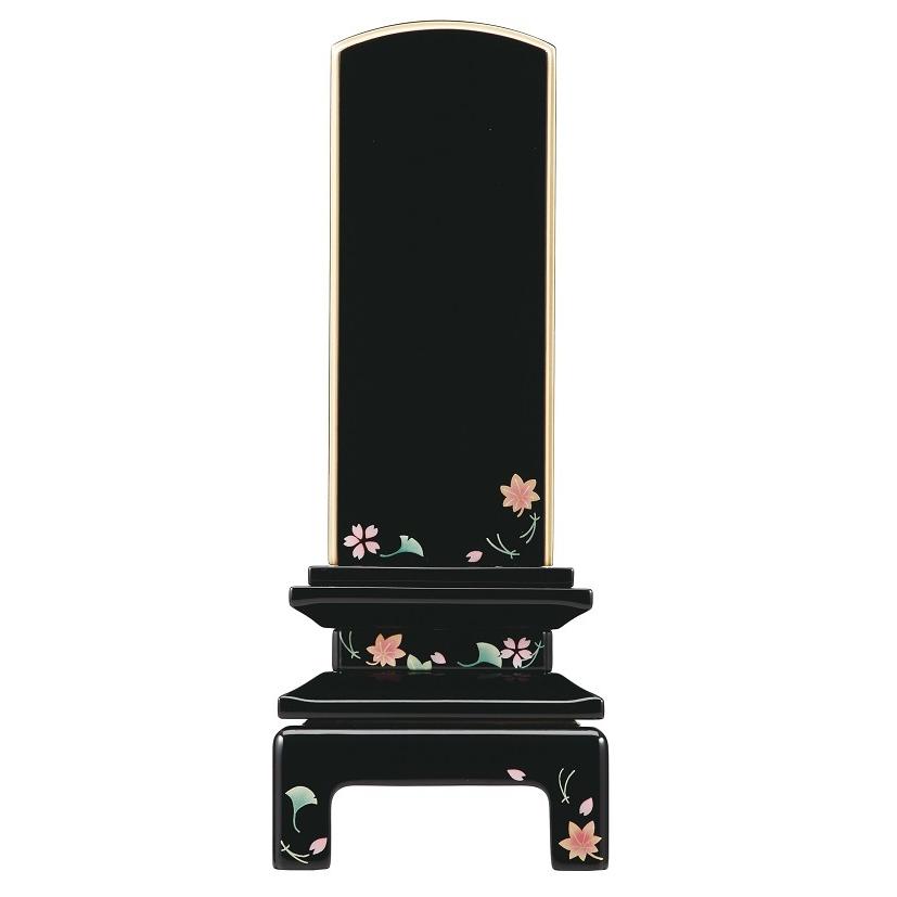 位牌 会津蒔絵位牌 京詩 彩葉 4.0寸 会津位牌 会津塗 蒔絵 国産 日本製  