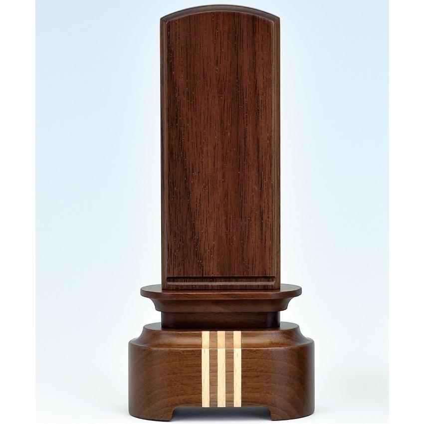 位牌 モダン位牌 国内生産 奏-かなで-4.0寸ウォールナット 文字入れ1