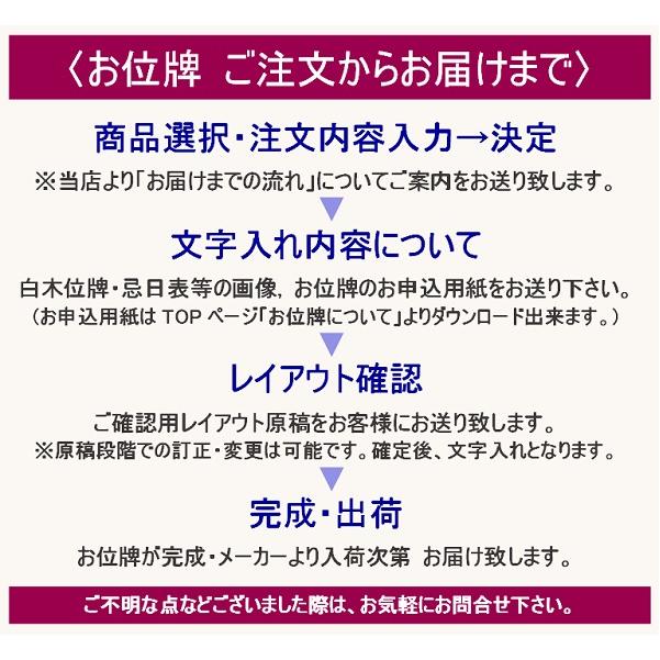 新世紀蒔絵位牌 優雅 鳳凰「おしどり」絆上塗 4.0寸 モダン位牌 華やか『文字代無料 1名様』_3