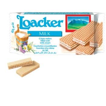 Loacker ロアカー　ウエハース　ミルク ミニ　45ｇ ｘ12個｜kishionline