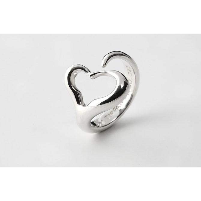【美品】ティファニー オープンハートリング TIFFANY&Co. リング レディース プレゼント