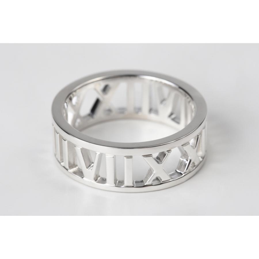 【極美品】ティファニー　オープンアトラスリング　12号　箱、巾着袋付属 極美品】ティファニー オープンアトラスリング 12号 箱、巾着袋