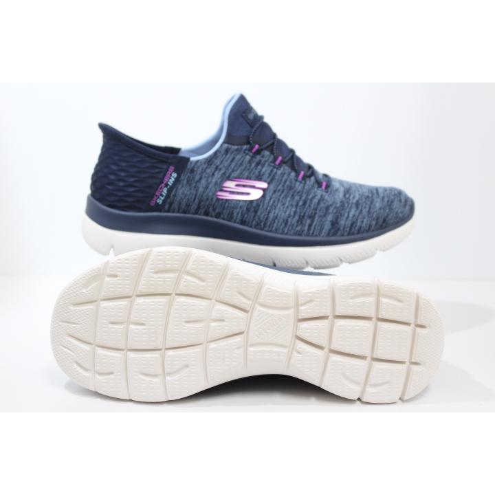 スケッチャーズ スリップ インズ 幅広 レディース スニーカー Slip-ins SKECHERS SUMMITS DAZZLING HAZE 149937W NVPR｜kishiyama-hakimono｜02