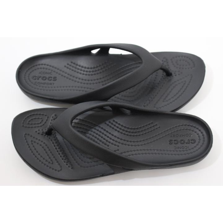 クロックス カディ 2.0 フリップ ウィメン ビーチサンダル crocs WOMEN’S KADEE II FLIP 202492 001 BLACK｜kishiyama-hakimono｜05