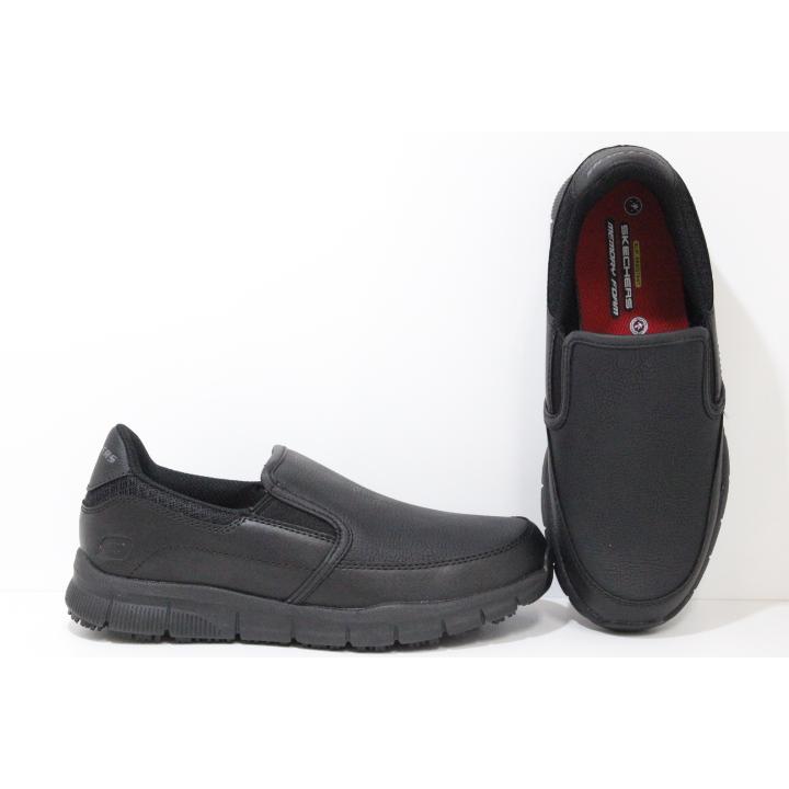 防滑 スケッチャーズ レディース スニーカー SKECHERS NAMPA ANNOD 77236 BLK BLACK｜kishiyama-hakimono｜03