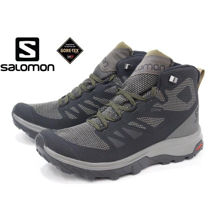 サロモン ゴアテックス メンズ トレッキングシューズ Salomon Outline Mid Gore Tex L L 岸山履物店 Yahoo ショップ 通販 Yahoo ショッピング