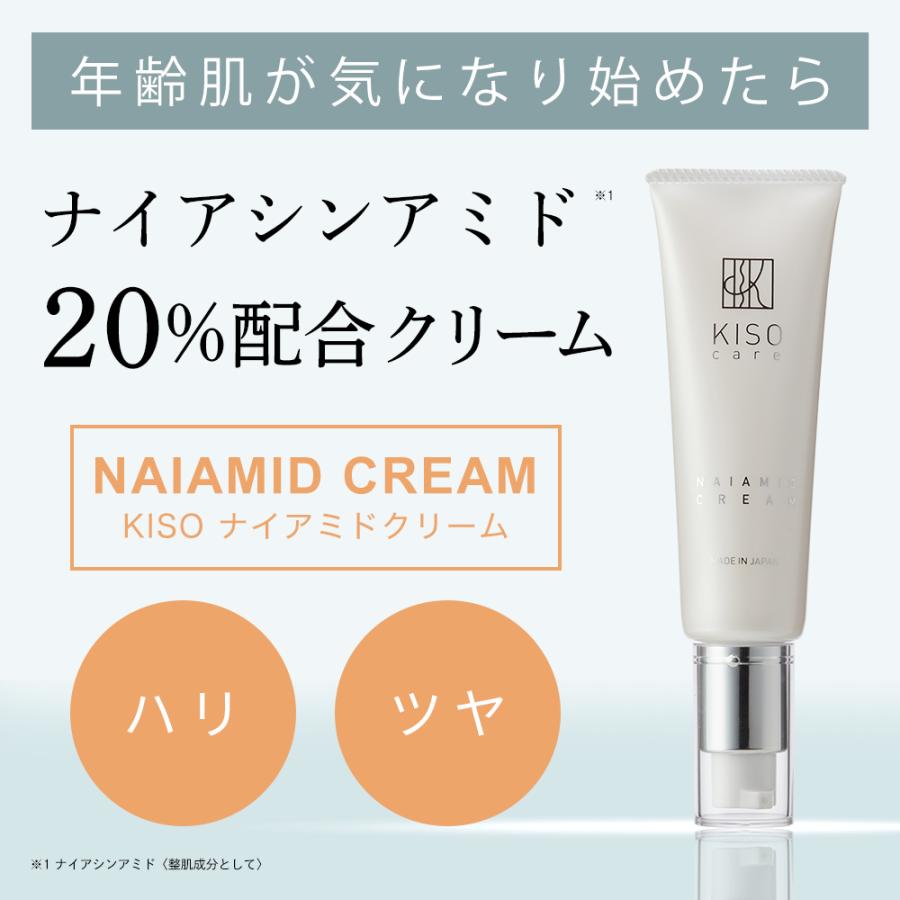 【20％OFF】フェイスクリーム ナイアシンアミド 20%配合 キソナイアミドクリームNA 50g ヒアルロン酸 CICA シカ 幹細胞エキス 保湿 送料無料｜kisocare｜02