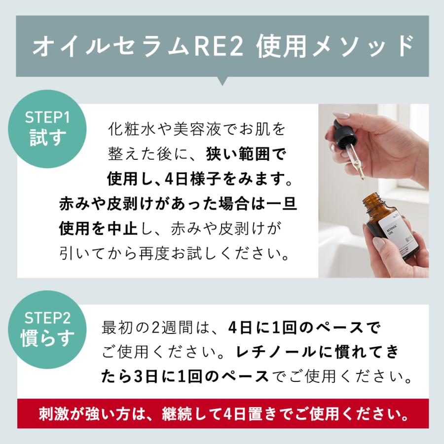 【26％OFF】美容液 純粋レチノール 2％配合 キソ オイルセラムRE 20ml 高濃度 上級者向け 美容オイル 国産 ビタミンA スクワランオイル ヒマワリオイル ハリケア｜kisocare｜10