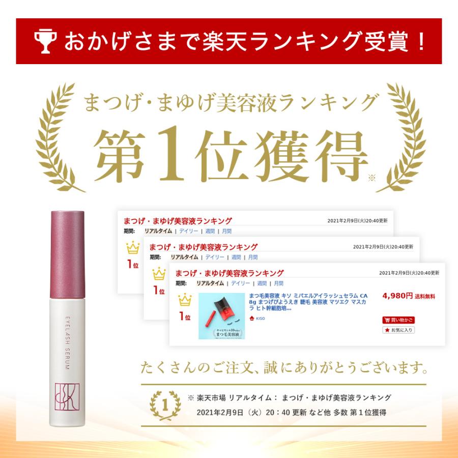 KISO 2個セット まつ毛美容液 キャピキシル10％配合 キソミバエルアイ