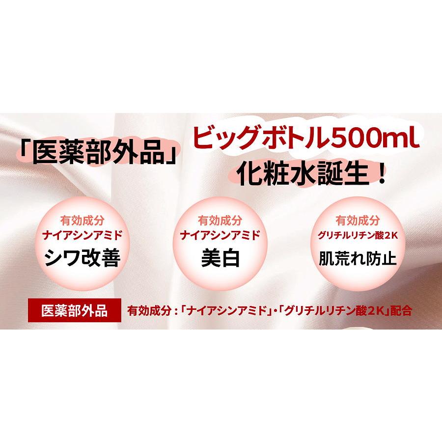 ナイアシンアミド化粧水 NA薬用ホワイトリンクルローションM 医薬部外品 レゾン 500ml×2本｜kisshou｜03