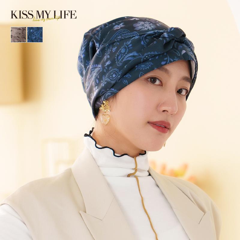 医療用帽子 ケア帽子 2way マジークハット Audrey ペイズリー 医療用帽子 ケア帽子 2way マジークハット Audrey ペイズリー