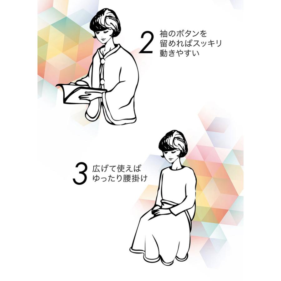 3WAYブランケット 蝶と薔薇 りぼん結び おしゃれ ひざ掛け ふわふわ 肩掛け ポンチョ プレゼント｜kissmylife｜10