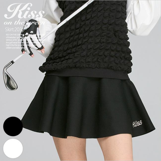 KISS ON THE GREEN（キスオンザグリーン） 軽量ニットフレアスカート