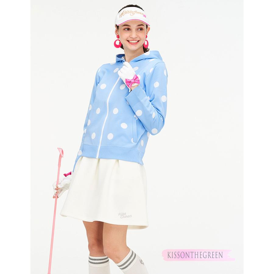 ゴルフウェア レディース ゴルフ ニット パーカー ドット柄軽量ニットパーカー 着心地快適 季節の変わり目に重宝 カジュアル コーデ ドット 柄 ポップ M L 95 キスオンザグリーン 通販 Yahoo ショッピング