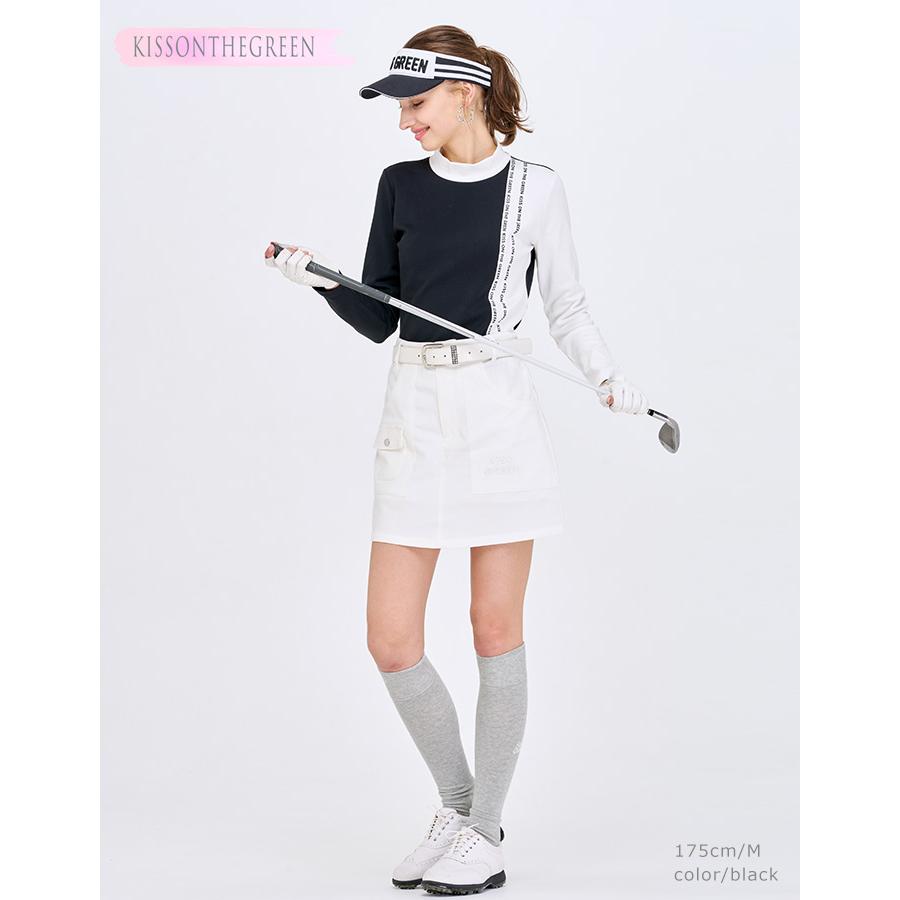 KISS ON THE GREEN ゴルフ 長袖 モノトーン シャツ トップス