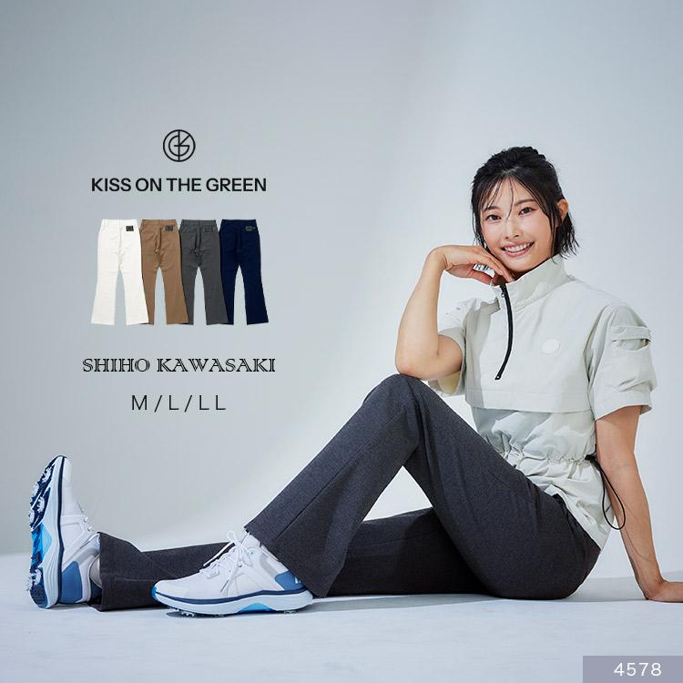 川崎志穂プロ コラボ ゴルフウェア レディース パンツ ロングパンツ
