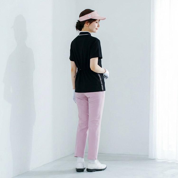 あやぱん 　BANDEL® モックネック 半袖　ゴルフ　レディース 今季新作セール40％OFF】ゴルフウェア レディース ワッフル素材 モック