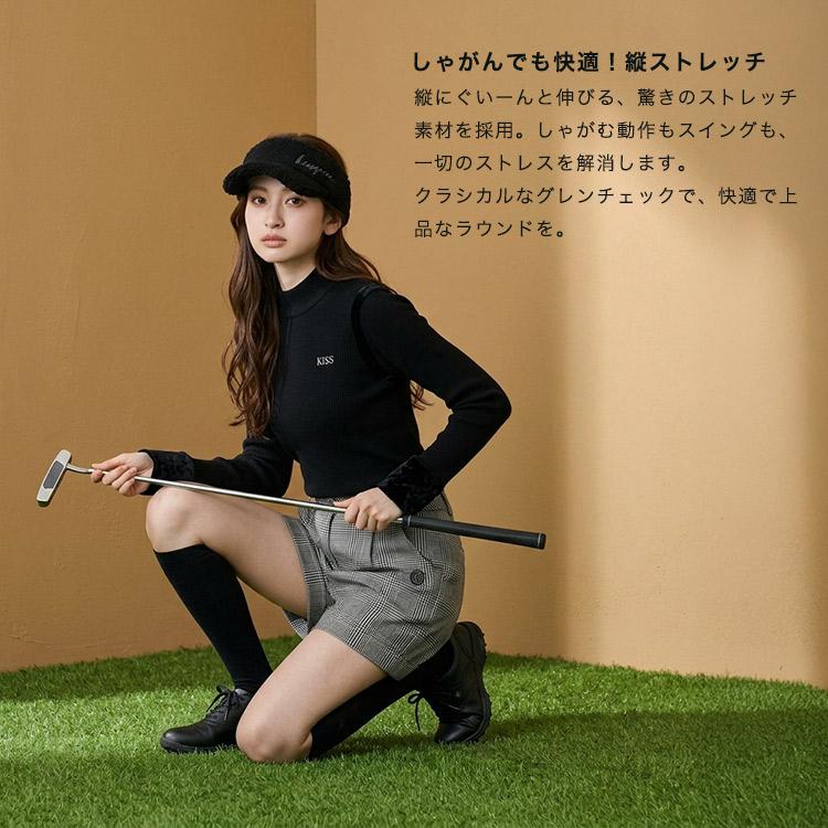 ゴルフウェア レディース パンツ 驚きの縦ストレッチ！ グレンチェック