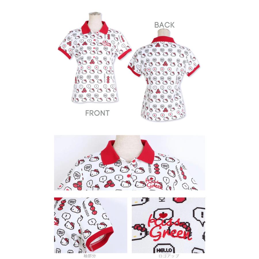 KISS ON THE GREEN ゴルフウェア レディース 限定キティちゃん KISS ON THE GREEN ゴルフウェア レディース 限定キティちゃん