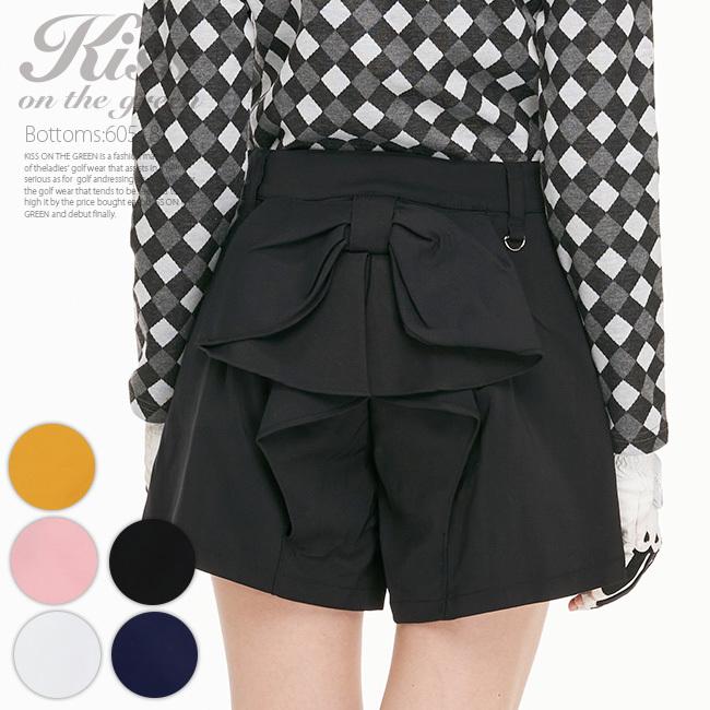 ゴルフウェア レディース ゴルフ キュロット ヒップリボンモチーフキュロット スカート キュロット パンツ かわいい おしゃれ キスオンザグリーン 通販 Yahoo ショッピング