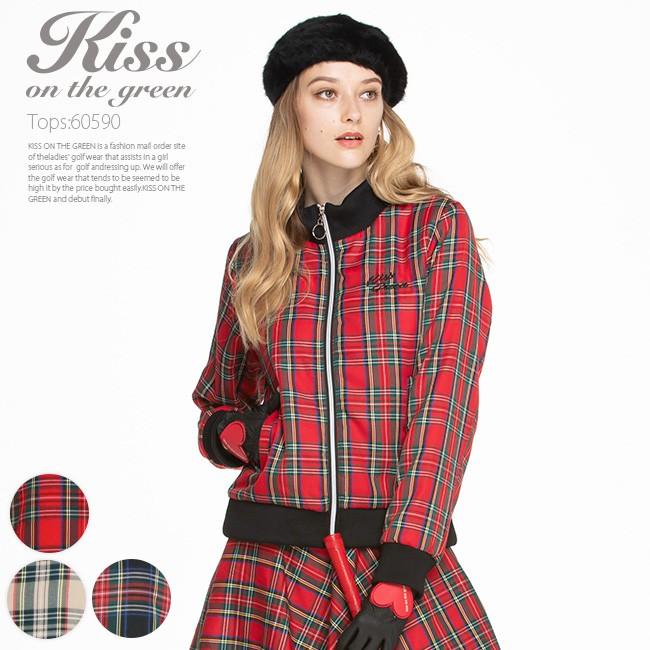 ゴルフウェア レディース チェック柄中綿入りブルゾン ゴルフウエア ゴルフ かわいい おしゃれ アウター ブルゾン キスオンザグリーン 通販 Yahoo ショッピング