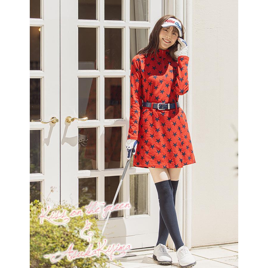 ゴルフウェア レディース 星柄カットソートップス スカート風キュロット上下セット キュロット パンツ ワンピース セットアップ キスオンザグリーン 通販 Yahoo ショッピング