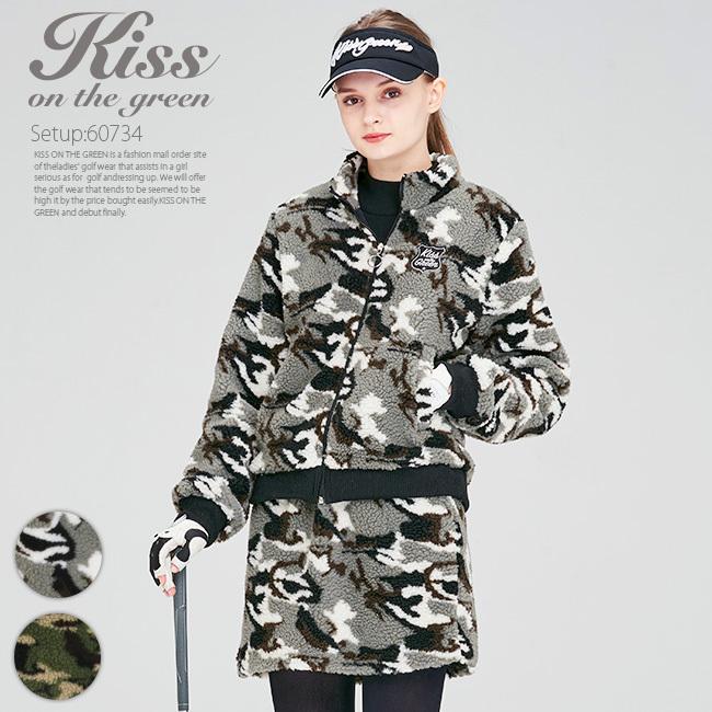 迷彩柄ボアブルゾン スカート上下セット スカートはインナーパンツ一体型 ワンピース セットアップ コーデ 上下セット 長袖 迷彩 柄 キスオンザグリーン 通販 Yahoo ショッピング