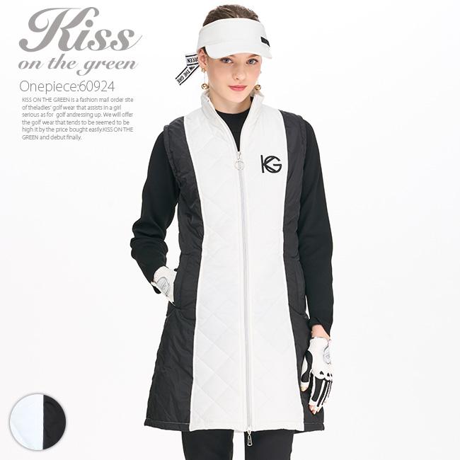 KISS ON THE GREEN ゴルフウェア レディース ワンピース ノースリーブ  