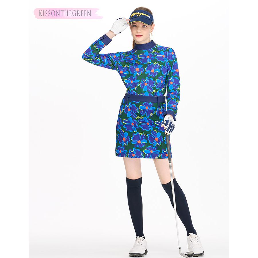 ★美品&激安 KISS ON THE GREEN花柄ゴルフウェア セットアップ★ KISS ON THE GREEN（キスオンザグリーン） ゴルフウェア レディース
