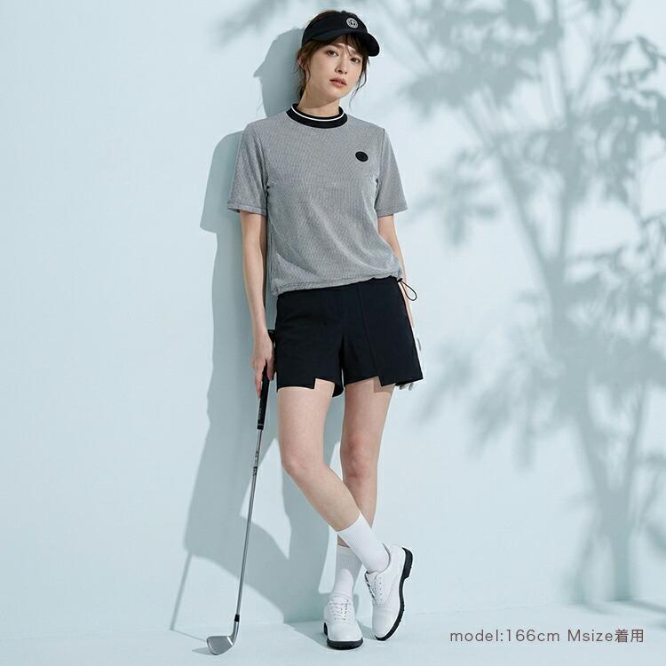 今季新作セール30％OFF】ゴルフウェア レディース モックネック T