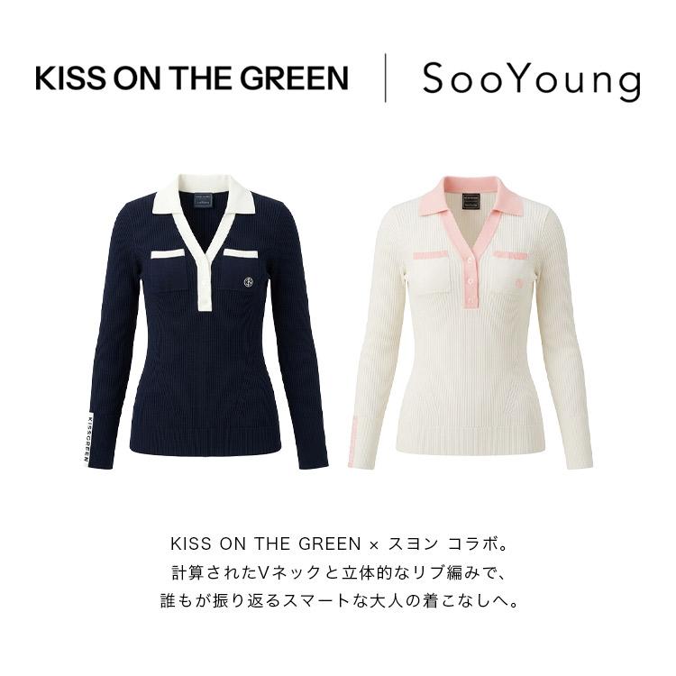 KISS ON THE GREEN | SOOYOUNGコラボ】LongSleeve Knit Polo ゴルフ
