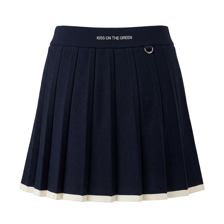 KISS ON THE GREEN | SOOYOUNGコラボ】ALine Pleated Knit Skirt