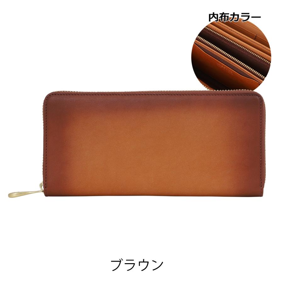 キソラ 長財布 ラウンドファスナー 本革 ファッシノ メンズ レディース 