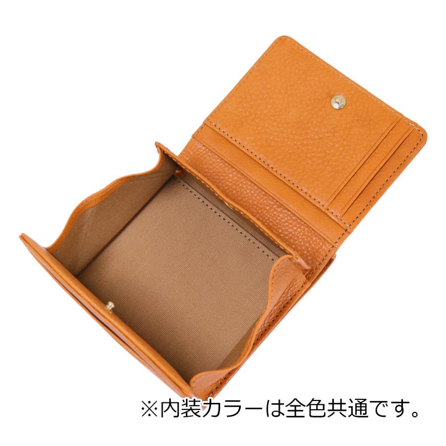 kissora（キソラ） 二つ折り財布 本革 レザー 小さめ コンパクト 薄い