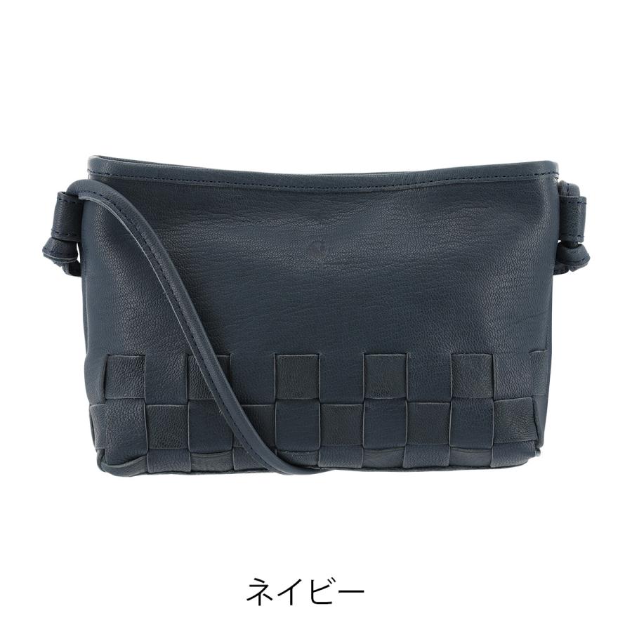 キソラ　メッシュショルダーバッグ　ネイビー kissora（キソラ） ショルダーバッグ 本革 リゾートメッシュ