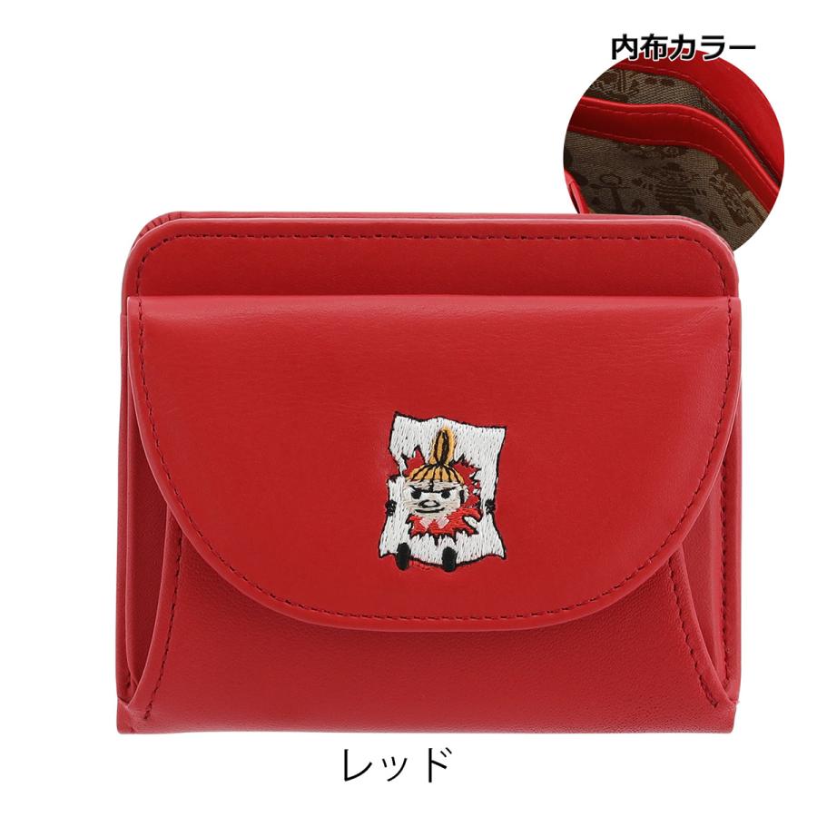 kissora キソラ ムーミン 二つ折り財布 本革 刺繍 レディース kissora キソラ ムーミン 二つ折り財布 本革 刺繍 レディース